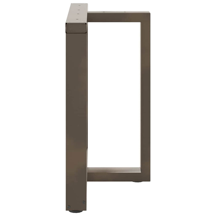 Picioare de masă în formă de T, 2 buc., negru, 80x35x(72-73) cm, oțel WALTI