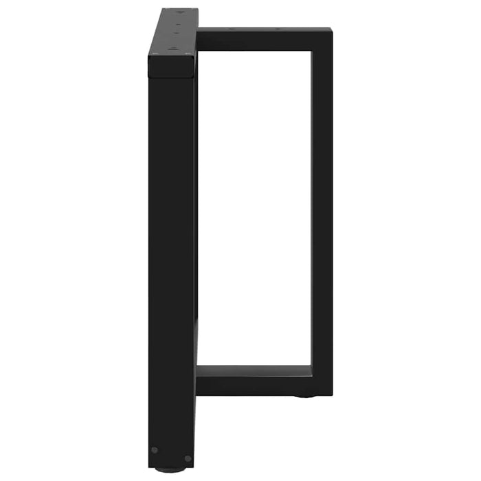 Picioare de masă în formă de T, 2 buc., negru, 90x35x(72-73) cm, oțel WALTI