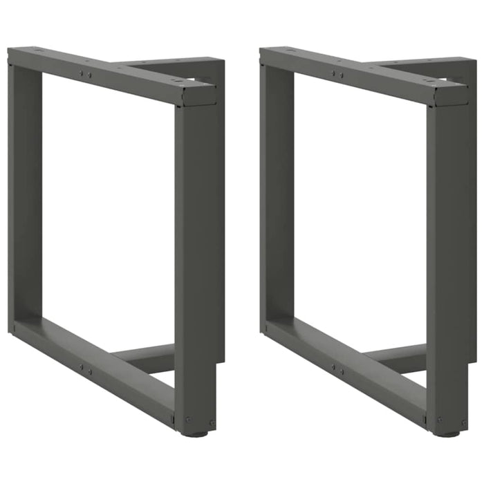 Picioare de masă în formă de T, 2 buc., antracit, 90x35x(72-73) cm, oțel WALTI