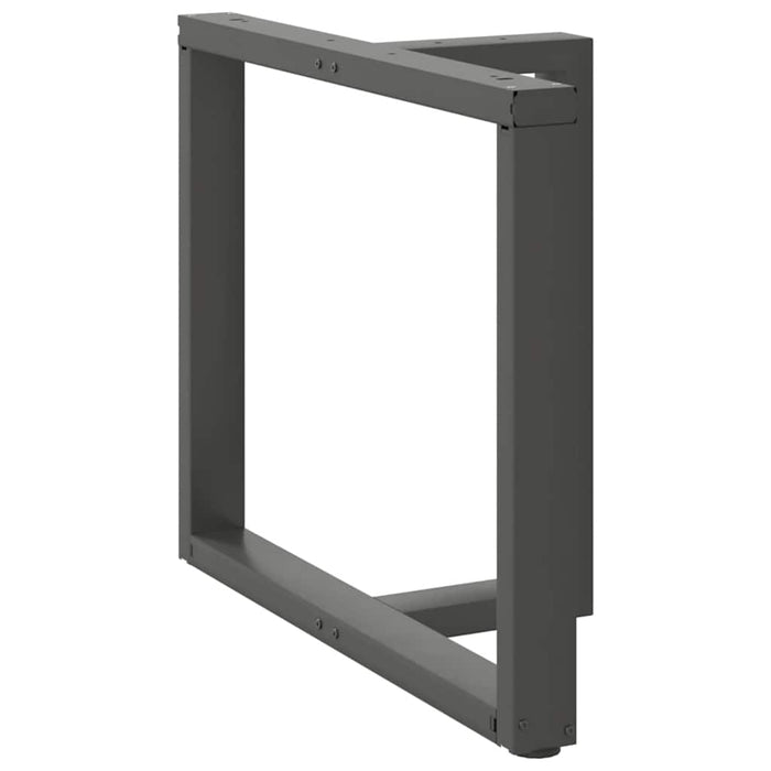 Picioare de masă în formă de T, 2 buc., antracit, 90x35x(72-73) cm, oțel WALTI
