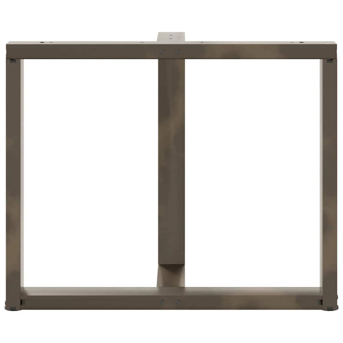Picioare de masă în formă de T, 2 buc., negru, 90x35x(72-73) cm, oțel WALTI