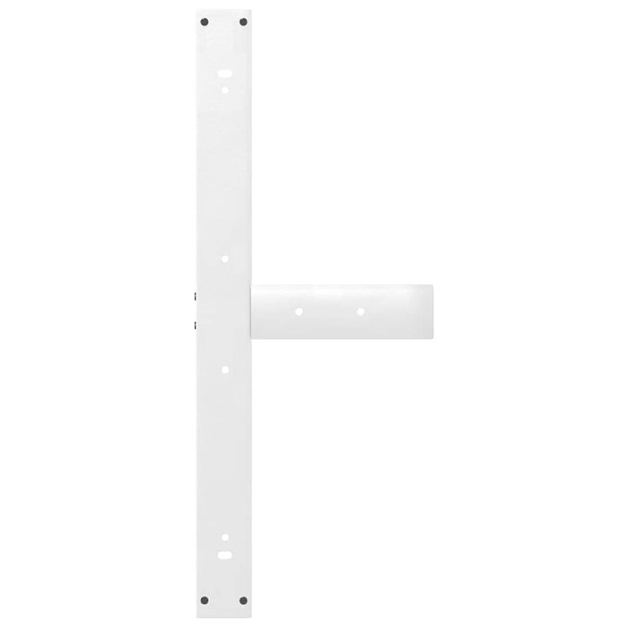 Picioare de masă în formă de T, 2 buc., alb, 100x35x(72-73) cm, oțel WALTI
