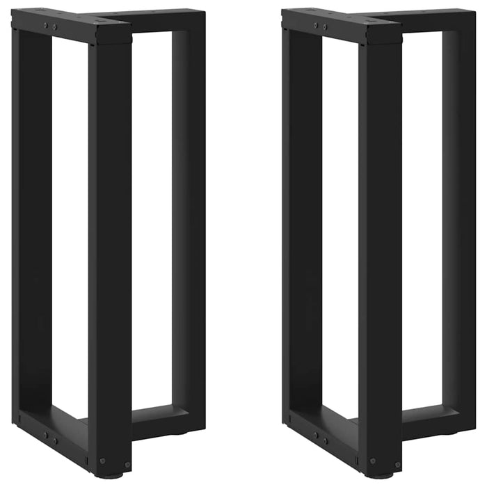 Picioare de masă de bar în formă de T, 2 buc., negru, 40x35x(90-91) cm, oțel - WALTI WALTI