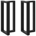 Picioare de masă de bar în formă de T, 2 buc., negru, 40x35x(90-91) cm, oțel - WALTI WALTI