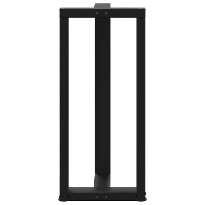 Picioare de masă de bar în formă de T, 2 buc., negru, 40x35x(90-91) cm, oțel - WALTI WALTI