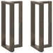 Picioare de masă de bar în formă de T, 2 buc., negru, 40x35x(90-91) cm, oțel - WALTI WALTI