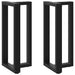 Picioare de masă de bar în formă de T, 2 buc., negru, 50x35x(90-91) cm, oțel - WALTI WALTI