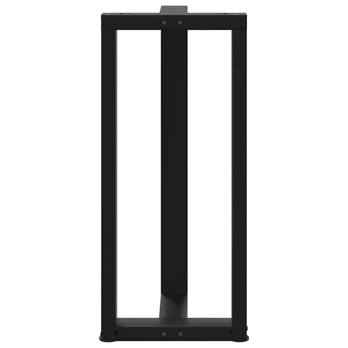 Picioare de masă de bar în formă de T, 2 buc., negru, 50x35x(90-91) cm, oțel - WALTI WALTI