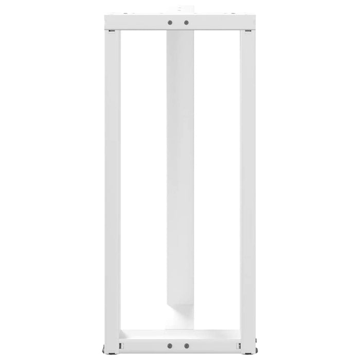 Picioare de masă de bar în formă de T, 2 buc., alb, 50x35x(90-91) cm, oțel - WALTI WALTI