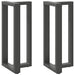 Picioare de masă de bar în formă de T, 2 buc., antracit, 50x35x(90-91) cm, oțel - WALTI WALTI