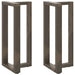 Picioare de masă de bar în formă de T, 2 buc., negru, 50x35x(90-91) cm, oțel - WALTI WALTI