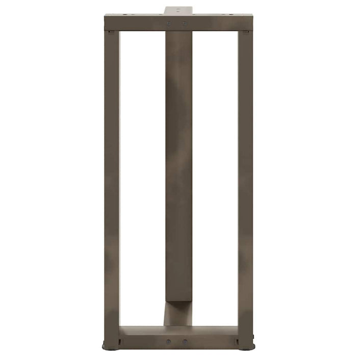 Picioare de masă de bar în formă de T, 2 buc., negru, 50x35x(90-91) cm, oțel - WALTI WALTI