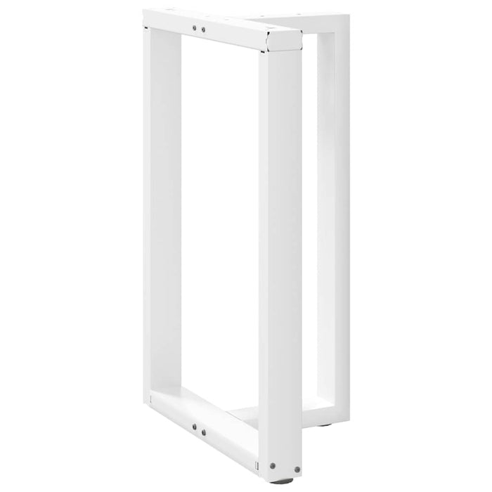 Picioare de masă de bar în formă de T, 2 buc., alb, 60x35x(90-91) cm, oțel - WALTI WALTI