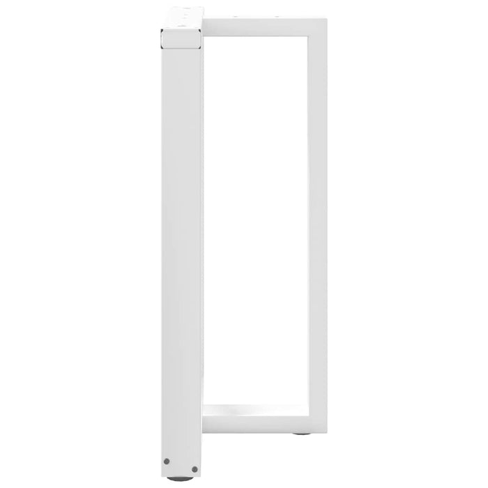 Picioare de masă de bar în formă de T, 2 buc., alb, 60x35x(90-91) cm, oțel - WALTI WALTI