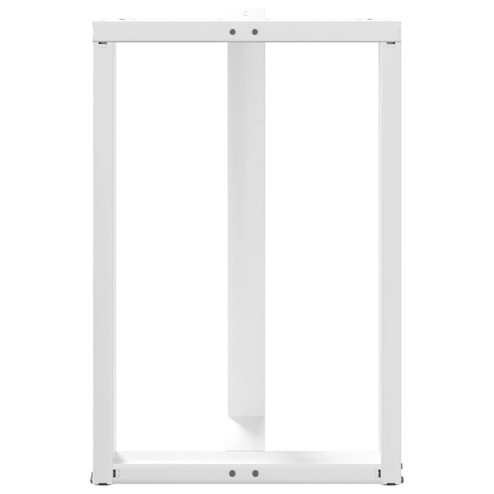 Picioare de masă de bar în formă de T, 2 buc., alb, 60x35x(90-91) cm, oțel - WALTI WALTI