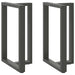 Picioare de masă de bar în formă de T, 2 buc., antracit, 60x35x(90-91) cm, oțel - WALTI WALTI