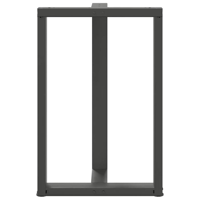 Picioare de masă de bar în formă de T, 2 buc., antracit, 60x35x(90-91) cm, oțel - WALTI WALTI