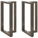 Picioare de masă de bar în formă de T, 2 buc., negru, 60x35x(90-91) cm, oțel - WALTI WALTI