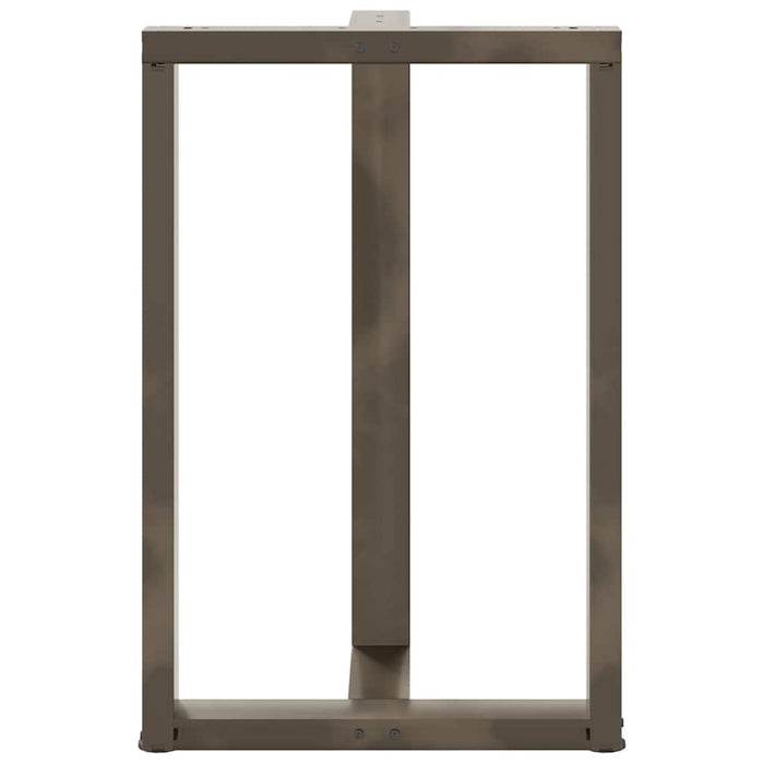 Picioare de masă de bar în formă de T, 2 buc., negru, 60x35x(90-91) cm, oțel - WALTI WALTI