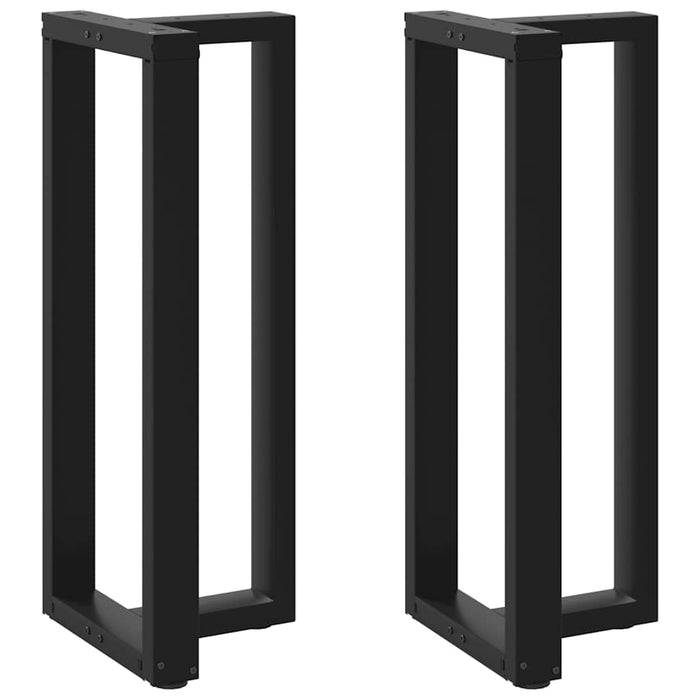Picioare de masă de bar în formă de T, 2 buc., negru, 40x35x(100-101) cm, oțel - WALTI WALTI
