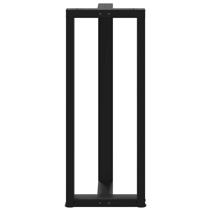 Picioare de masă de bar în formă de T, 2 buc., negru, 40x35x(100-101) cm, oțel - WALTI WALTI