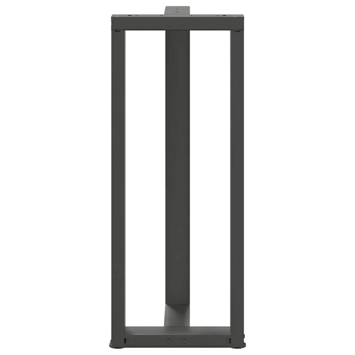 Picioare de masă de bar în formă de T, 2 buc., antracit, 40x35x(100-101) cm, oțel WALTI