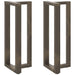 Picioare de masă de bar în formă de T, 2 buc., negru, 40x35x(100-101) cm, oțel - WALTI WALTI