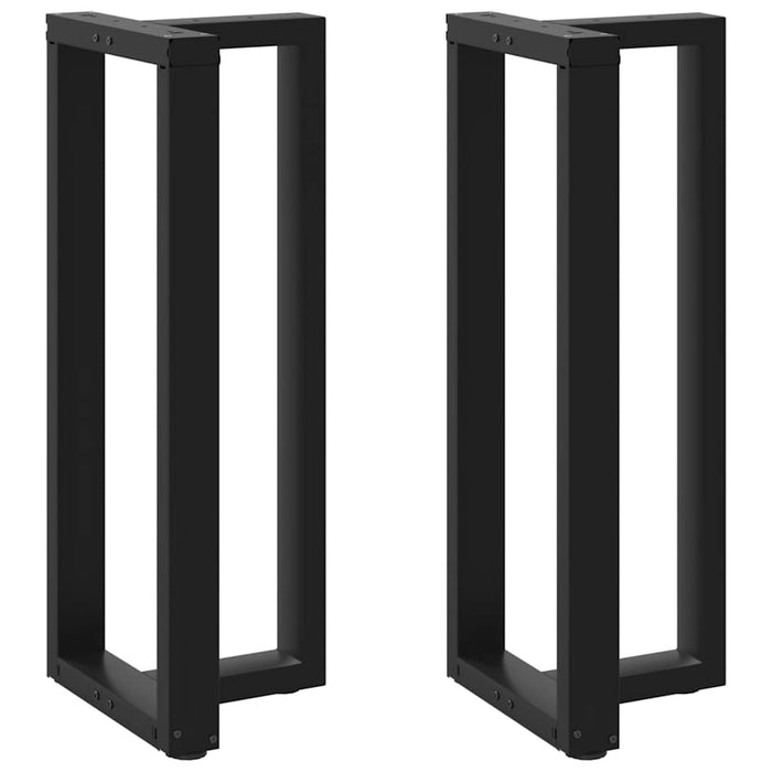 Picioare de masă de bar în formă de T, 2 buc., negru, 50x35x(100-101) cm, oțel - WALTI WALTI