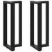 Picioare de masă de bar în formă de T, 2 buc., negru, 50x35x(100-101) cm, oțel - WALTI WALTI