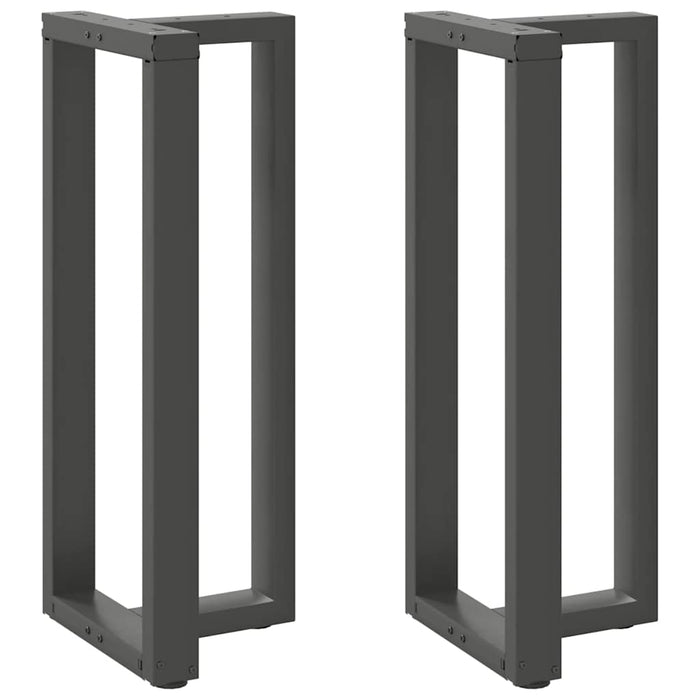 Picioare de masă de bar în formă de T, 2 buc., antracit, 50x35x(100-101) cm, oțel WALTI