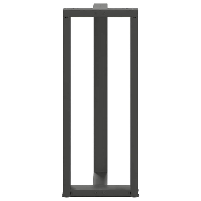 Picioare de masă de bar în formă de T, 2 buc., antracit, 50x35x(100-101) cm, oțel WALTI