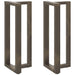 Picioare de masă de bar în formă de T, 2 buc., negru, 50x35x(100-101) cm, oțel - WALTI WALTI