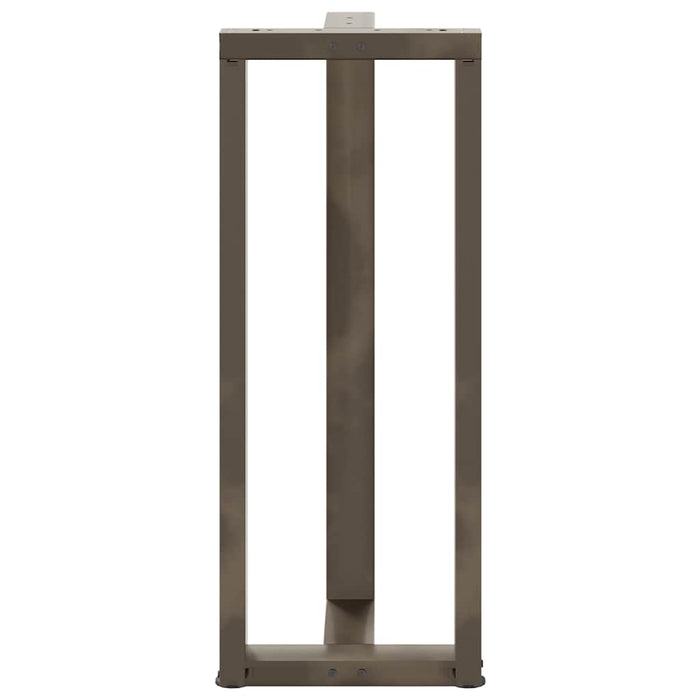Picioare de masă de bar în formă de T, 2 buc., negru, 50x35x(100-101) cm, oțel - WALTI WALTI
