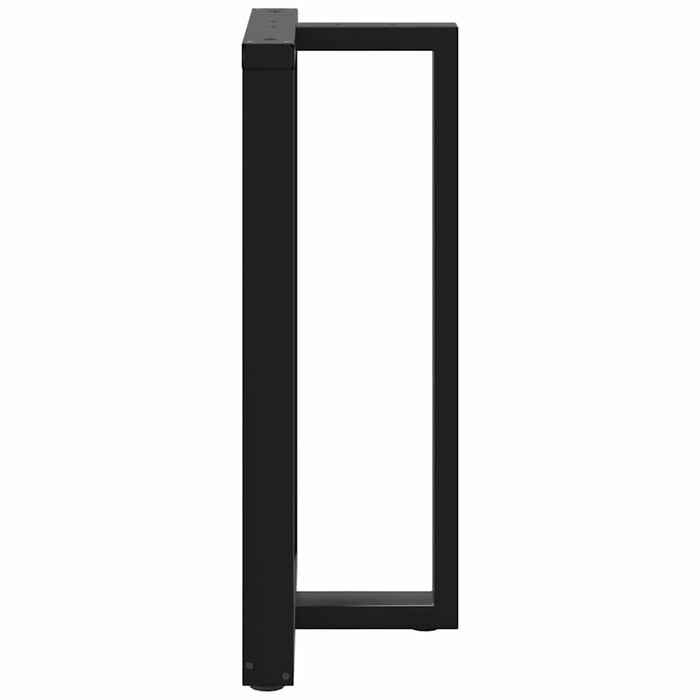 Picioare de masă de bar în formă de T, 2 buc., negru, 60x35x(100-101) cm, oțel WALTI