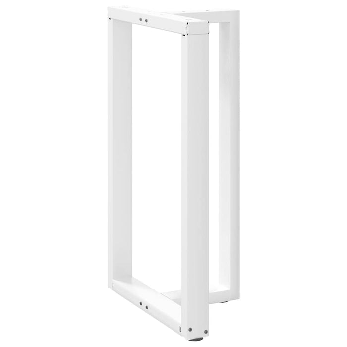 Picioare de masă de bar în formă de T, 2 buc., alb, 60x35x(100-101) cm, oțel WALTI