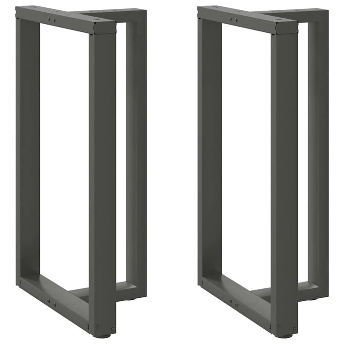 Picioare de masă de bar în formă de T, 2 buc., antracit, 60x35x(100-101) cm, oțel WALTI