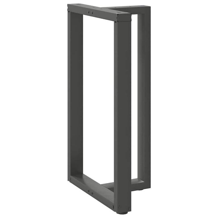 Picioare de masă de bar în formă de T, 2 buc., antracit, 60x35x(100-101) cm, oțel WALTI