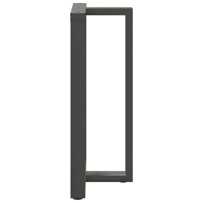 Picioare de masă de bar în formă de T, 2 buc., antracit, 60x35x(100-101) cm, oțel WALTI