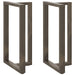 Picioare de masă de bar în formă de T, 2 buc., negru, 60x35x(100-101) cm, oțel - WALTI WALTI