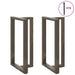 Picioare de masă de bar în formă de T, 2 buc., negru, 60x35x(100-101) cm, oțel - WALTI WALTI
