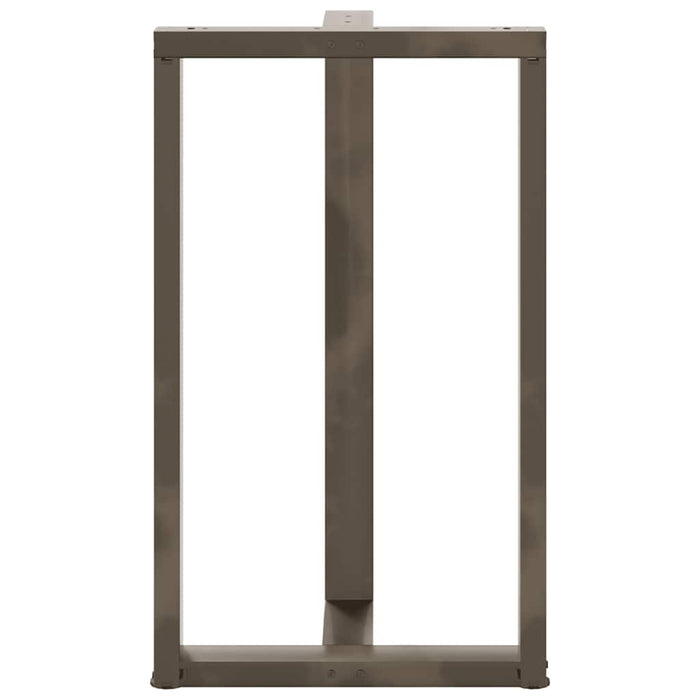 Picioare de masă de bar în formă de T, 2 buc., negru, 60x35x(100-101) cm, oțel - WALTI WALTI