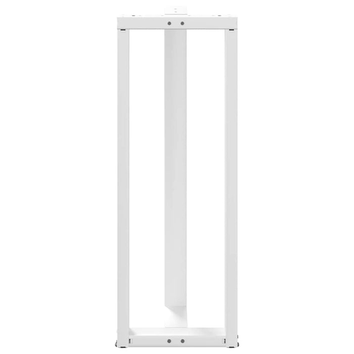 Picioare de masă de bar în formă de T, 2 buc., alb, 40x35x(110-111) cm, oțel WALTI