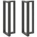 Picioare de masă de bar în formă de T, 2 buc., antracit, 40x35x(110-111) cm, oțel - WALTI WALTI