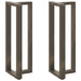 Picioare de masă de bar în formă de T, 2 buc., negru, 40x35x(110-111) cm, oțel - WALTI WALTI