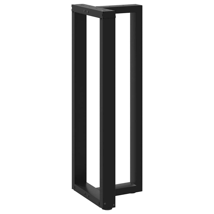 Picioare de masă de bar în formă de T, 2 buc., negru, 50x35x(110-111) cm, oțel WALTI
