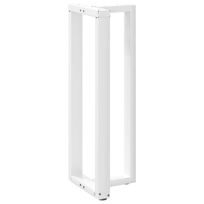 Picioare de masă de bar în formă de T, 2 buc., alb, 50x35x(110-111) cm, oțel WALTI