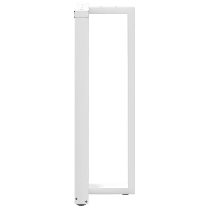 Picioare de masă de bar în formă de T, 2 buc., alb, 50x35x(110-111) cm, oțel WALTI