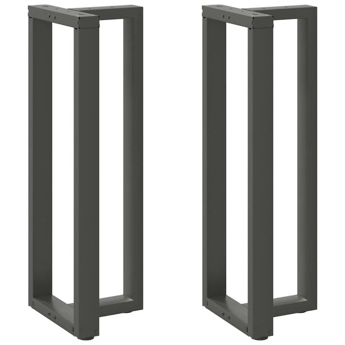 Picioare de masă de bar în formă de T, 2 buc., antracit, 50x35x(110-111) cm, oțel WALTI