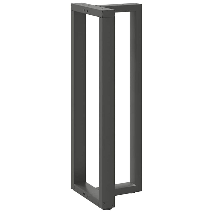 Picioare de masă de bar în formă de T, 2 buc., antracit, 50x35x(110-111) cm, oțel WALTI