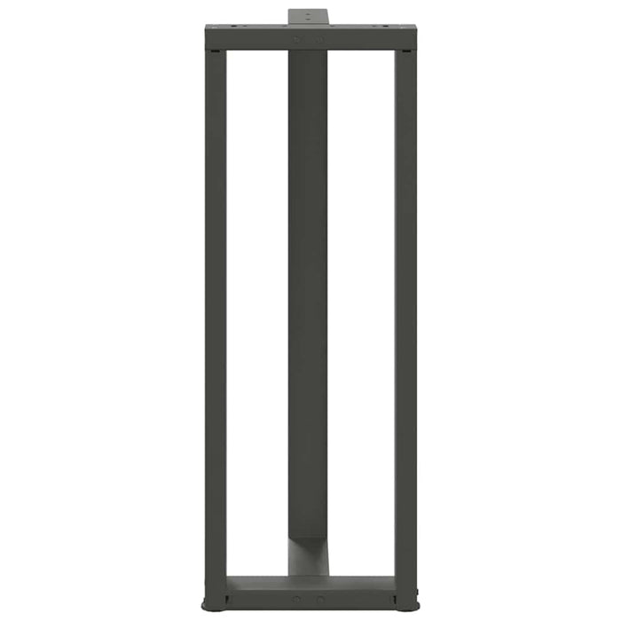 Picioare de masă de bar în formă de T, 2 buc., antracit, 50x35x(110-111) cm, oțel WALTI